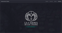 Desktop Screenshot of casonadelos5patios.com