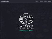 Tablet Screenshot of casonadelos5patios.com